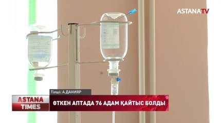 Бір аптаның ішінде 76 адам қайтыс болды, - ҚР ДСМ
