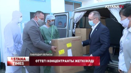 Павлодар облысында партиялық бақылау тобы Шарбақты ауданына оттегі концентратын жеткізіп берді