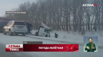 Роженицу спасли из заметённого снегом села в СКО
