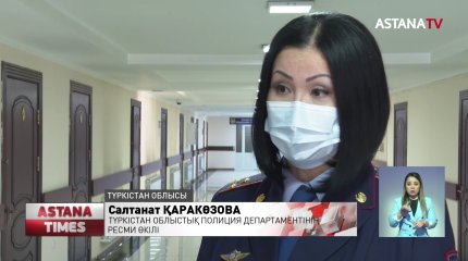 Түркістан облысында жол ережесін бұзған жүргізуші полицияға да бағынғысы келмеді