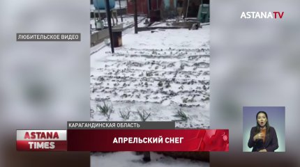 Апрельский снег погубил местные огороды балхашцев