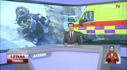 Жезқазғанда жасөспірімдер мотоцикл айдап, апатқа ұшырады