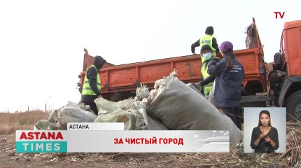 За чистый город: астанчане провели экологический субботник в Зелёном поясе
