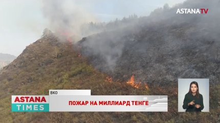 Свыше 1 миллиарда тенге составил ущерб от пожаров в ВКО