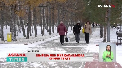 Қостанайда шырша мен мұз қалашыққа 40 млн теңге жұмсалады