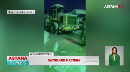 Жидкость с химическим запахом затопила территорию рядом с маслозаводом в Усть-Каменогорске