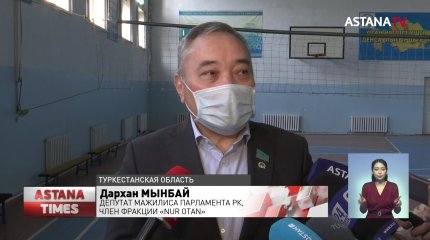 На аварийность недавно построенной школы пожаловались туркестанцы