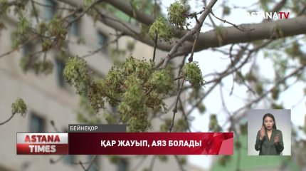 Кейбір өңірлерде қар жауады