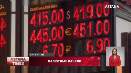Курс американской валюты упал до 415 тенге