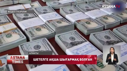 Алматыда жарты миллионнан аса долларды шетелге шығармақ болғандар ұсталды