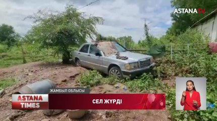 Алматы көшелерін су басып, сел жүрді