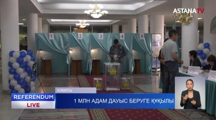 Алматы қаласы бойынша 1 млн астам  тұрғын дауыс беруге құқылы