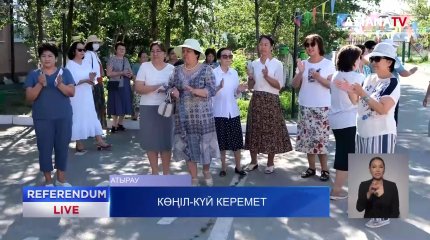 Атыраудағы референдум учаскелеріндегі көңіл-күй ерекше