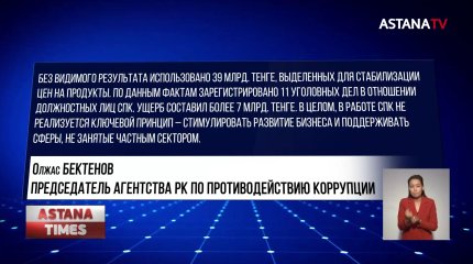 Потратили миллиарды, результата нет: Антикор о расходах на стабилизацию цен
