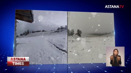 Елімізде алғашқы қар жауды