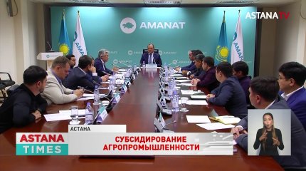 Субсидирование агросектора и повышение доходов жителей сёл обсудили в партии «AMANAT»