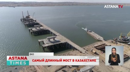 Для строительства моста через Бухтарму пришлось построить технический мост