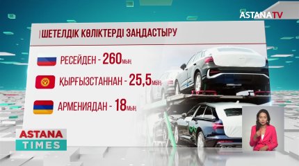 Шетелдік автокөліктерді заңдастыру тәртібі өзгерді