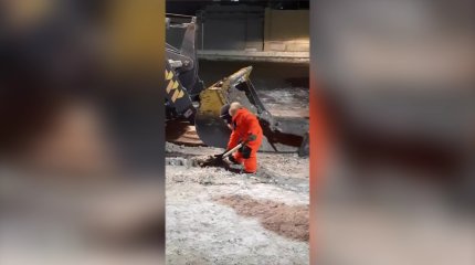 Қар тазалаушыларға көмектескен 3 жасар бүлдіршіннің видеосы жұртты сүйсіндірді