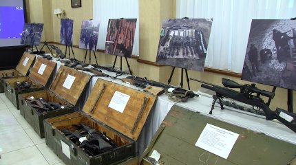 Немые свидетели Кантара: в МВД показали изъятое в ходе беспорядков оружие