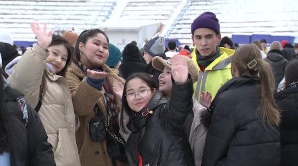 «Сказочно проводим время», - приехавшие в Алматы на зимние каникулы ребята из Экибастуза посетили «Медео»