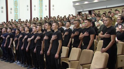 Новобранцев в Службу государственной охраны торжественно проводили в Астане