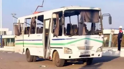 Автобуста газ баллоны жарылып, 24 адам зардап шекті