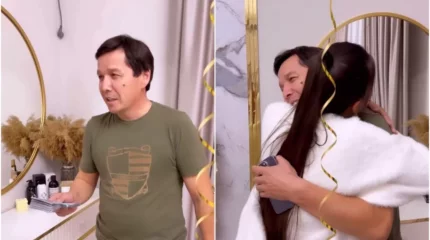 "Меккеге жолдама": Абай Бегейдің қызы әкесіне сыйлық жасап қуантты