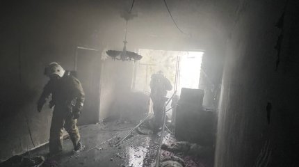 Двое малышей едва не сгорели при пожаре в Уральске