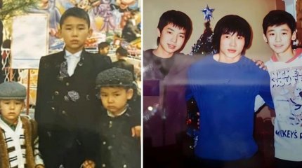 Қайрат Нұртас інілерімен бала кезде түскен фотосын жариялады