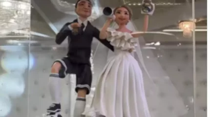 "Ерекше талғам": желіде футбол стиліндегі үйлену тойы қызу талқыға түсті