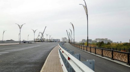 Испытания нового автомобильного моста начались в Астане