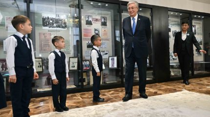 Токаев посетил школу имени своего отца в области Жетысу