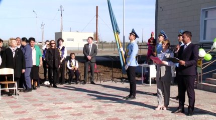 В павлодарском селе всего за четыре месяца построили школу на 100 учеников