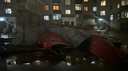 Қосшы қаласында күшті жел салдарынан 1229 абонент жарықсыз қалды