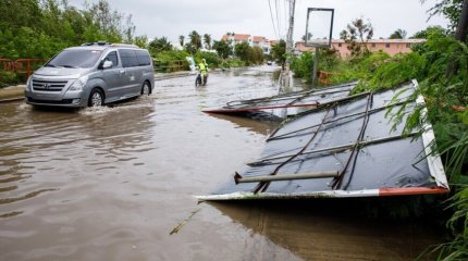 Тропические ливни привели к наводнению в Доминикане