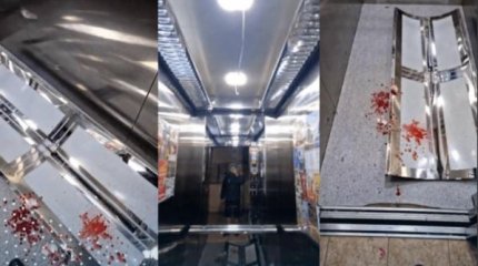 Железная конструкция лифта упала на голову астанчанке