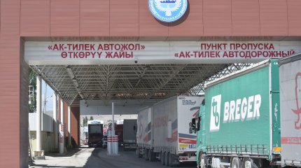 Сотни фур скопились на границе Казахстана и Кыргызстана