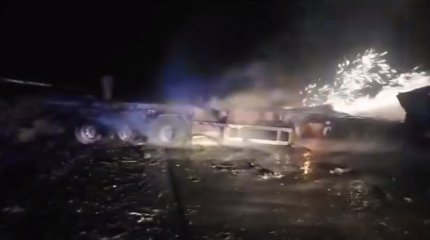 Отшашу таситын жүк көлігі түгі қалмай жарылып, бір адам қаза тапты