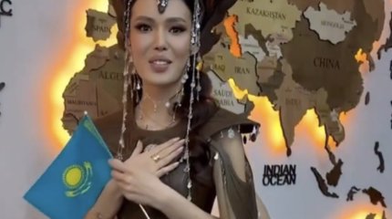 Казахстанка продемонстрировала наряд для выступления на "Мисс Вселенная"