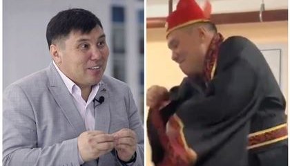 "Жын кіріп кеткен бе, мына сиқы не?": Кәріс биін мың бұрала билеген белгілі абайтанушы Омар Жәлелдің масқарасы шықты