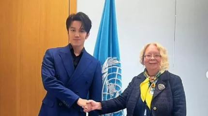 "Таңғажайып Женева қаласына бардым": Димаш Құдайберген БҰҰ женевалық филиалының басшысымен кездесті