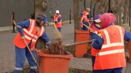 Көше тазалаушылардың бір күні