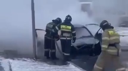 Машины горят из-за морозов в Казахстане