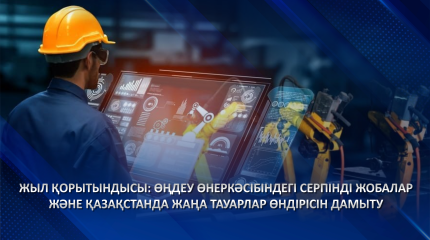 Жыл қорытындысы: өңдеу өнеркәсібіндегі серпінді жобалар және Қазақстанда жаңа тауарлар өндірісін дамыту