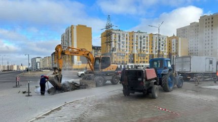 Прорыв на теплосетях Актау: в домах нет тепла и горячей воды