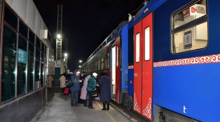 Дополнительный поезд из Астаны запустили из-за непогоды