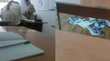 Колледж мұғалімі оқулықтарды еденге лақтырған: тың деректер айтылды