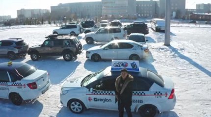 Таксисты вышли на улицы Астаны