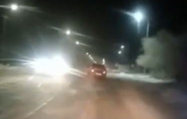 Погоня за пьяным водителем попала на видео в Аягозе